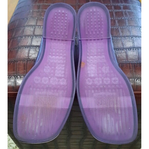 Rare MARC JACOBS + MELISSA Collab LILAC Ruby Ballerina Flats Designer Sz 8 XLNT - Picture 12 of 12